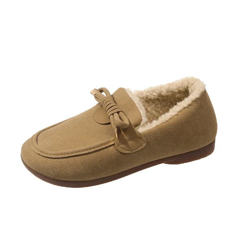 Luthrae Cozy Warm Womens Winter Shoes With Flat Sole For Everyday Comfort And Versatile Style