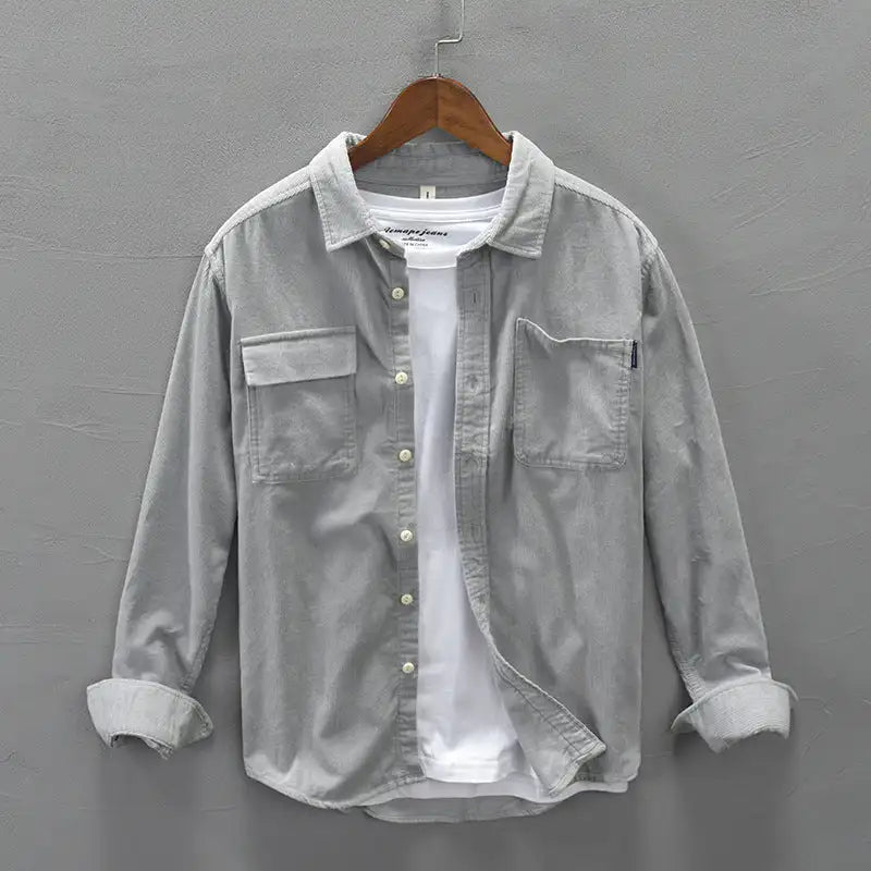 Street-wave Yuliss Corduroy Casual Shirt for Men Premium Comfort Versatile for Office and Everyday