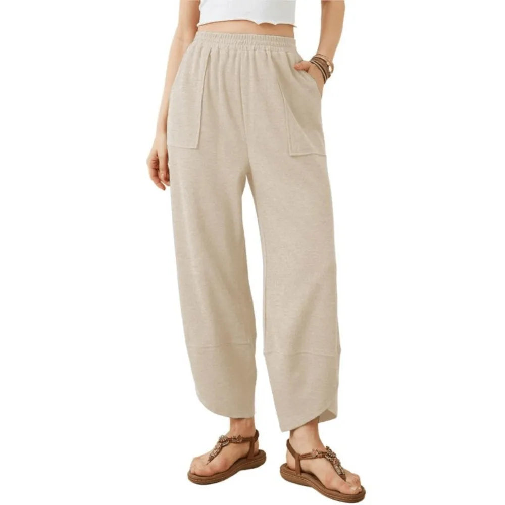 Street Wave Sophia Wide Leg Trousers Lightweight Breathable Unisex Comfort
