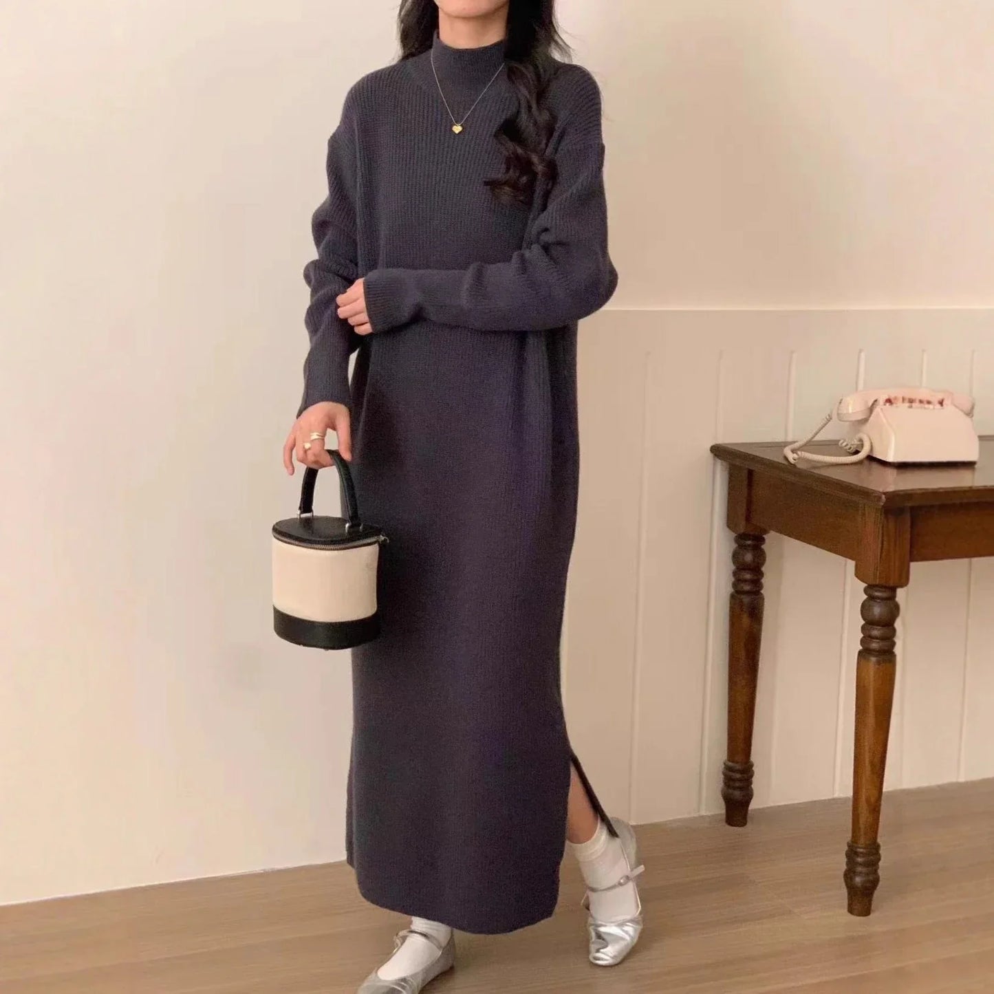 Street-Wave Mila Cozy Sweater Dress For Women Warm And Effortless Style