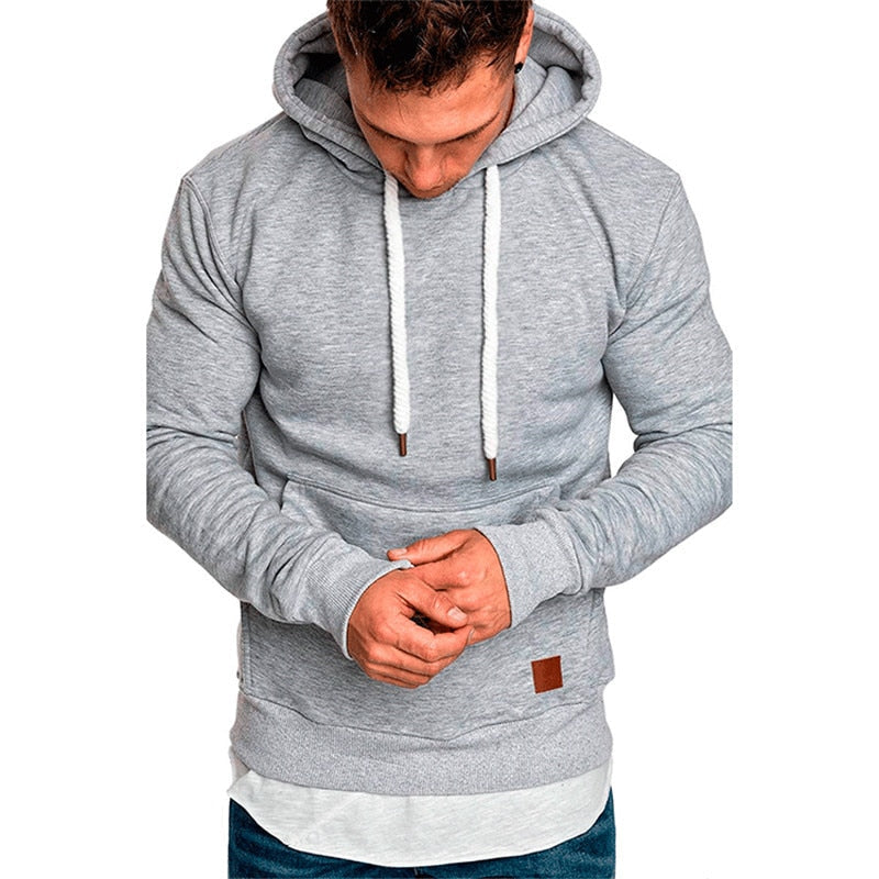 Street Wave Men Casual Hoodie With Kangaroo Pocket In 7 Colors For Everyday Comfort And Urban Style