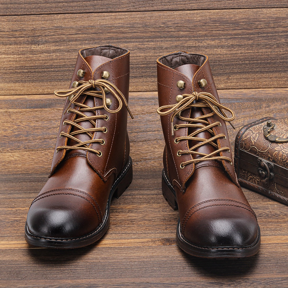 Streetwave Leather Heeled Boots For Women Comfort All Day Warmth Natural Leather