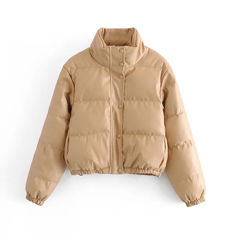 Street-wave Anneke Bomber Jacket for Women Modern Puffer Style Cozy Warmth Everyday Wear