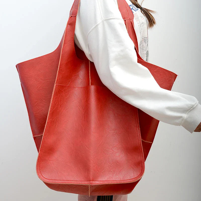 Street-Wave Arlo Rove Carryall Tote Bag - Supremely Spacious Leather Tote With Deep Side Pockets