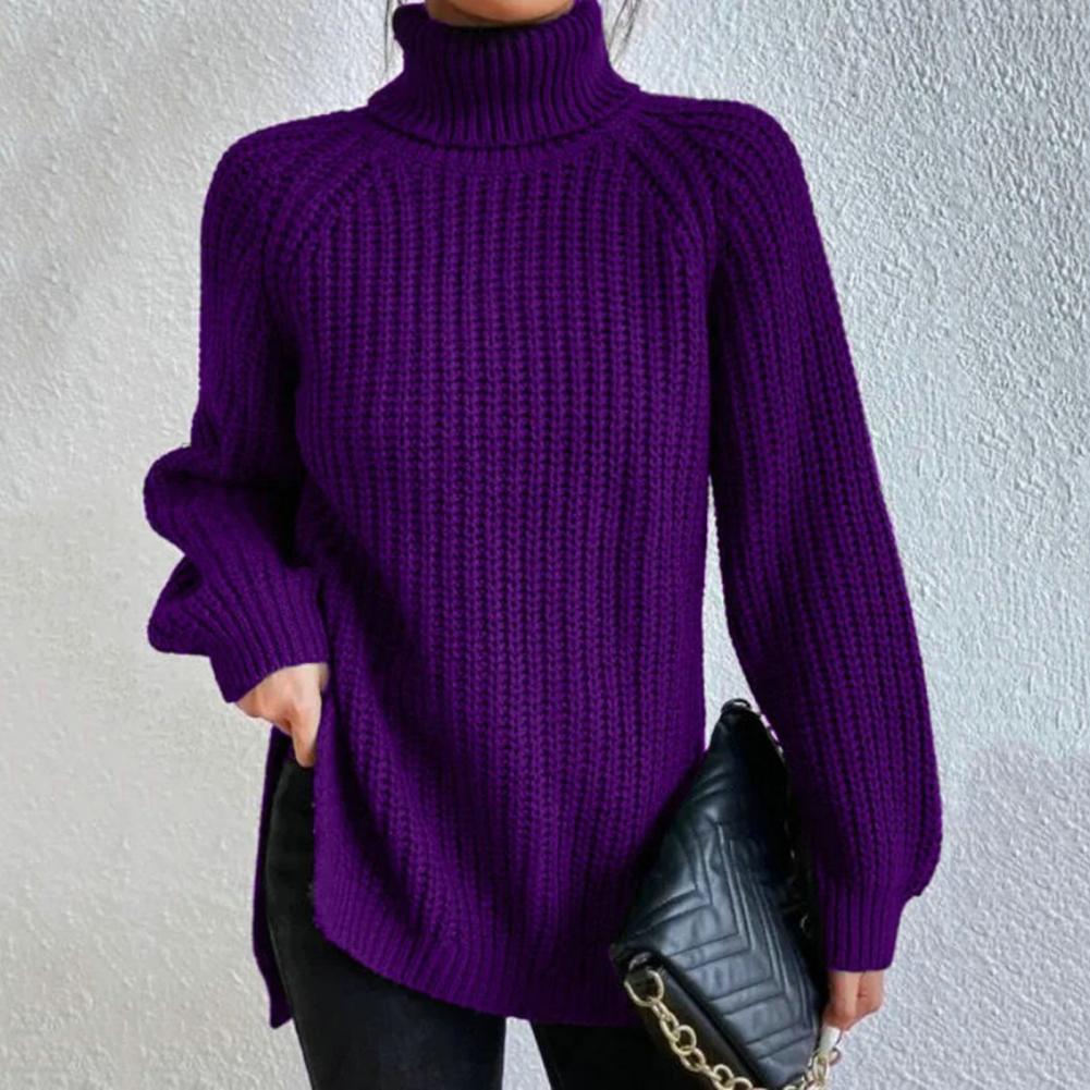 Streetwave Chunky Knit Turtleneck Sweater For Women Cozy Warm Oversized Fit Soft Everyday Wardrobe Essential
