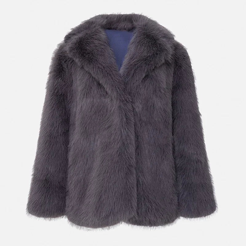 Street Wave Women Faux Fur Coat For Elegant Look Warmth And Confidence Everyday Luxury Outerwear
