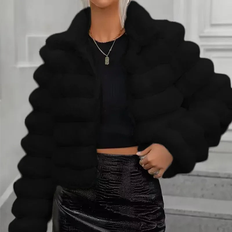Ava Faux Fur Coat By Street-Wave For Unisex Cozy Warmth