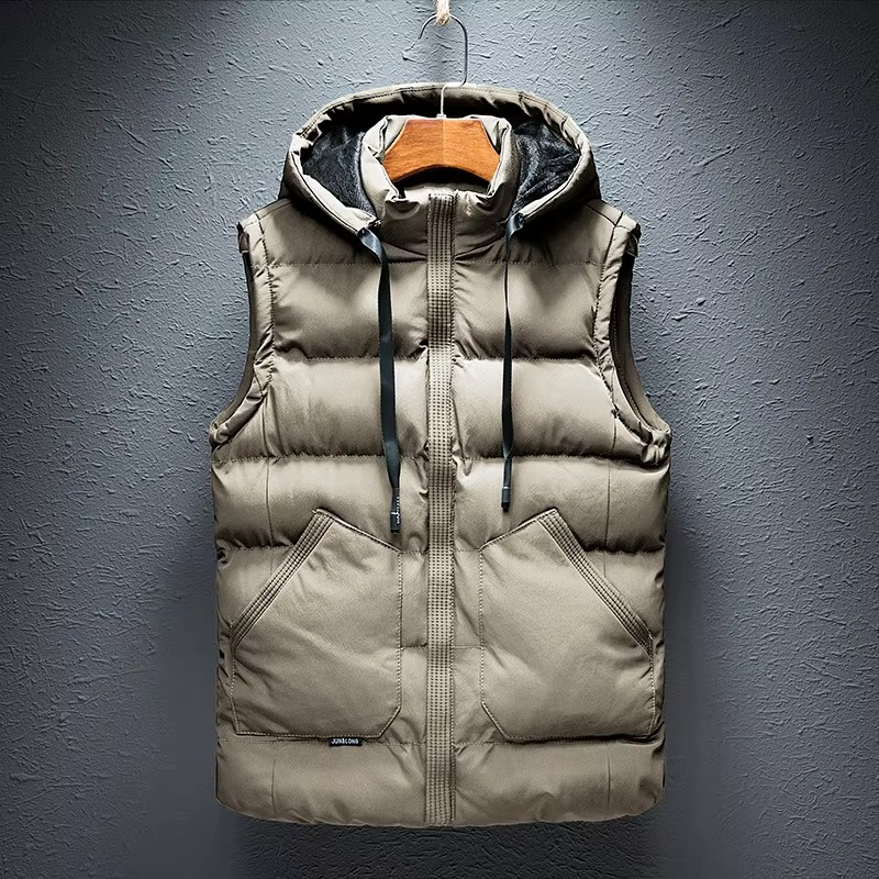 Unisex Personalized Thick Vest Customizable Warm Outerwear for All Seasons Street-Wave Apparel