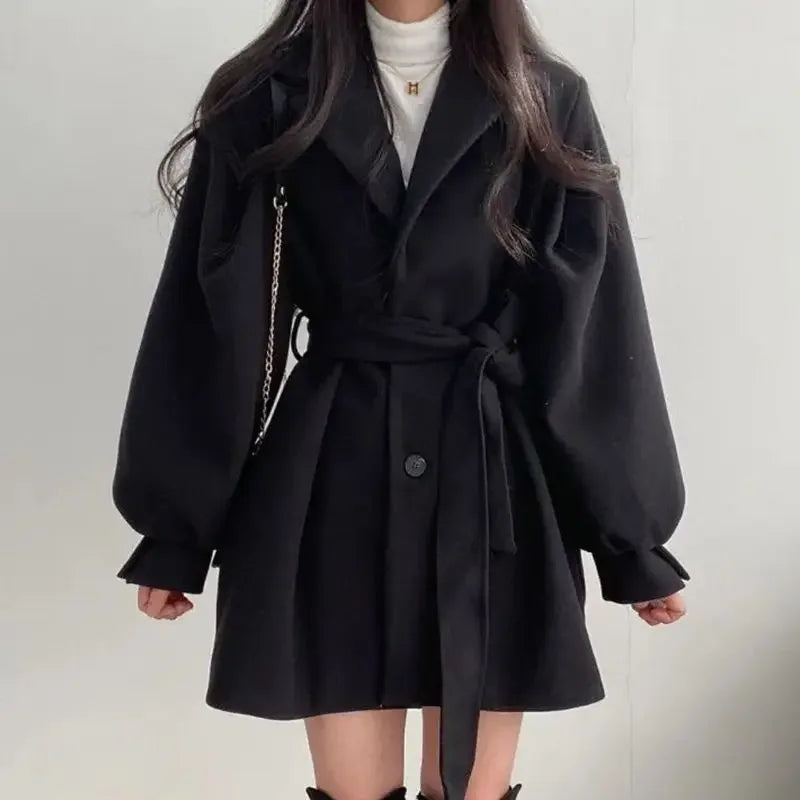Street-wave Tailored Trench Coat For Women Elegant, Figure-Flattering Belted Silhouette