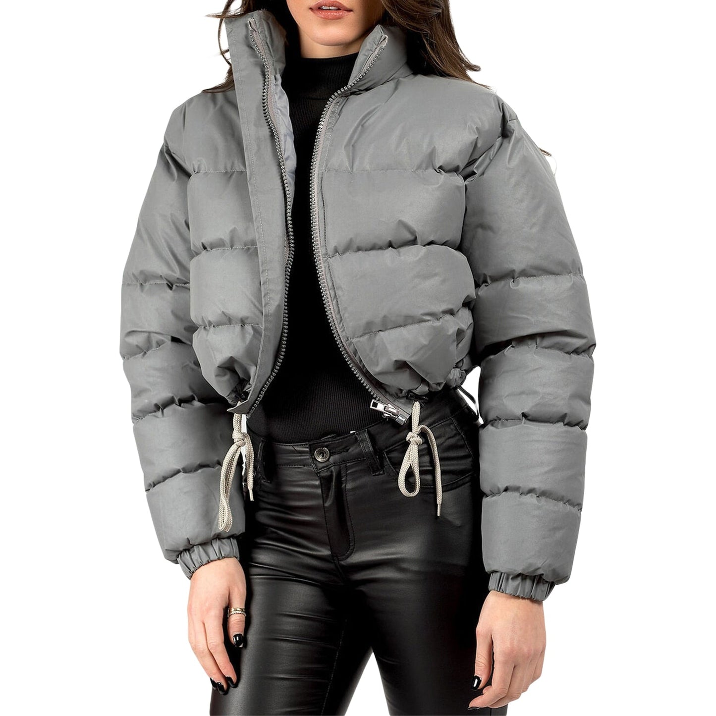 Street-Wave Women Warm Puffer Jacket With Thick Insulation For Cozy All Day Winter Comfort