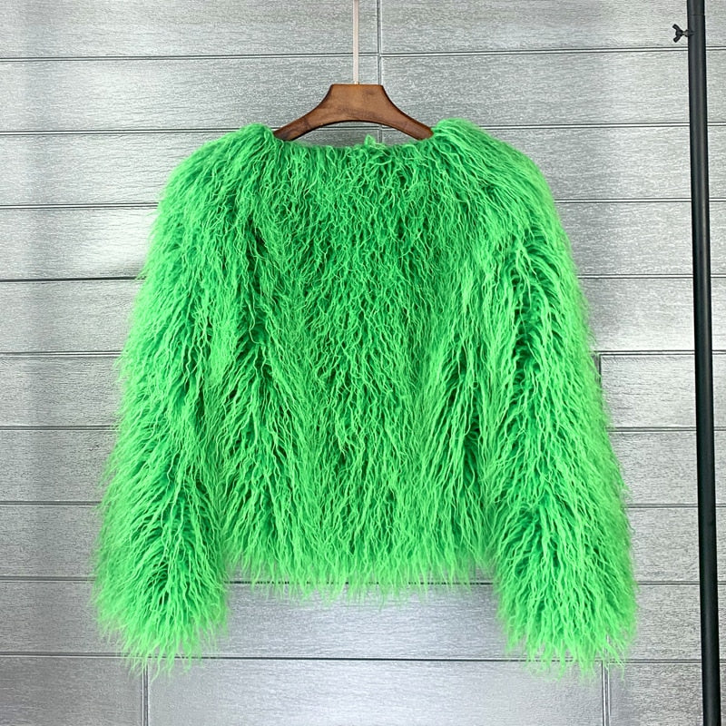 Streetwave Martina Faux Fur Coat For Women Luxurious Warmth Plush Pink Fur Outerwear