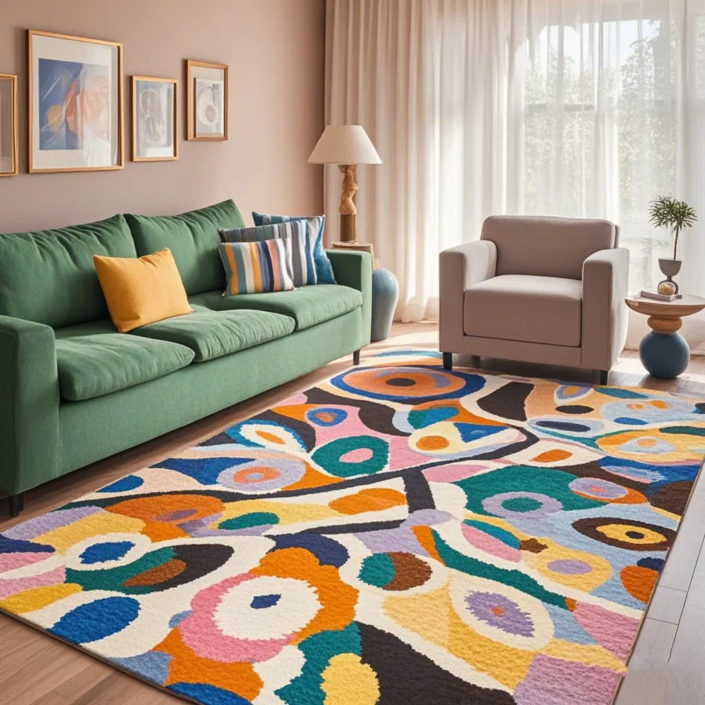 Dopamine Velvet Rug Dirt Resistant Washable Eprolo For Home