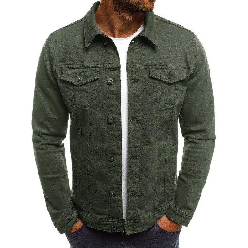 Street-Wave Men's Lightweight Denim Jacket for Business Casual Everyday Wear and Easy Layering