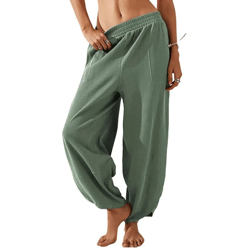 Street Wave Sophia Wide Leg Trousers Lightweight Breathable Unisex Comfort