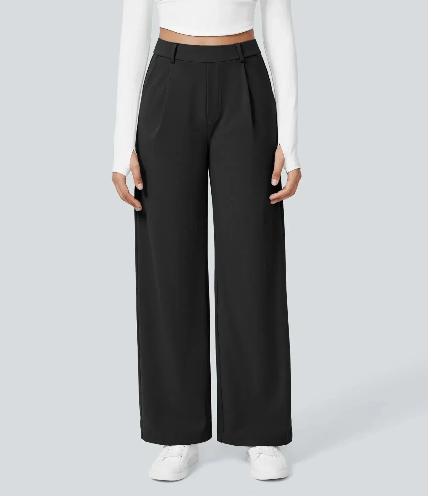 Donna Wide Leg Trousers Street-Wave For Modern Professionals Versatile