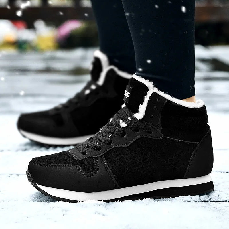 Street-Wave Winter Boots For Women With Warm Fleece Lining And Rugged Sole For Cold Weather