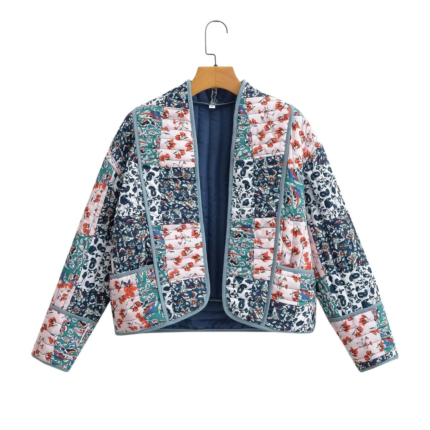 Street Wave Floral Winter Coat For Women Warm And Elegant With Pockets And Comfortable Fit