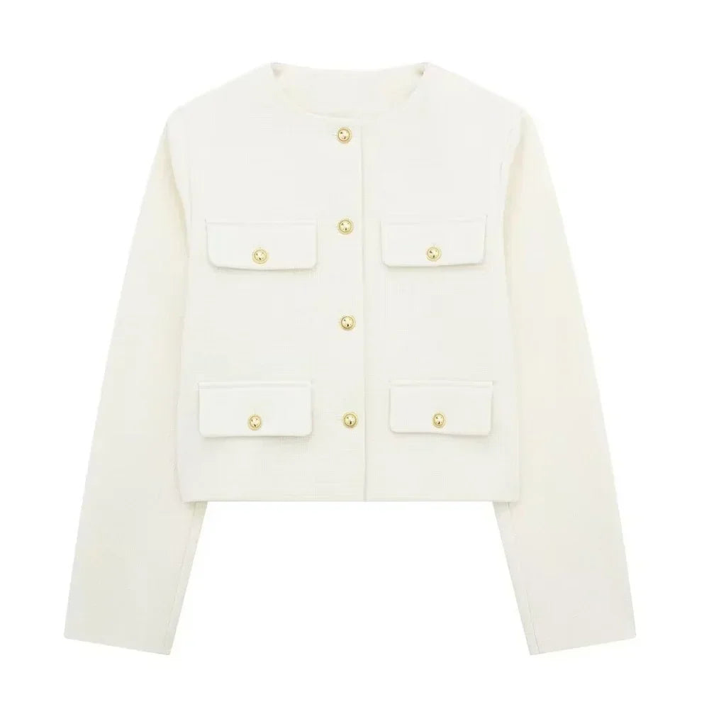 Street-Wave Short Blazer Tailored Fit Chic Women
