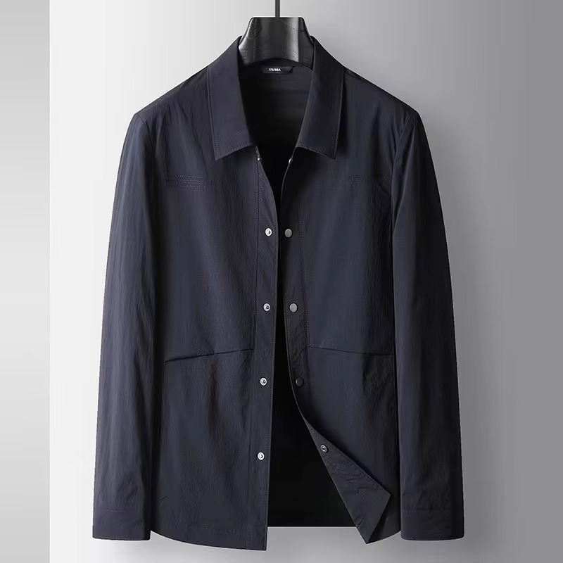 Street-Wave 2025 Spring and Autumn Men's Business Casual Anti Wrinkle Jacket for Office and Travel