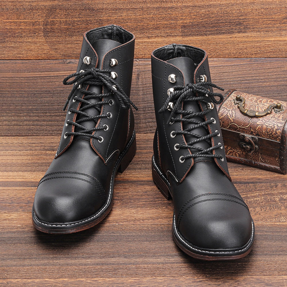 Streetwave Leather Heeled Boots For Women Comfort All Day Warmth Natural Leather