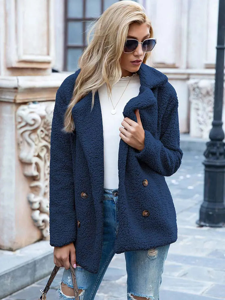 Street Wave Teddy Coat For Women Cozy Warmth Plush Fur Winter Outerwear Stylish And Practical