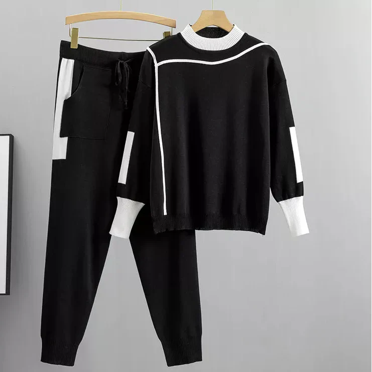 Street Wave Kaitlyn Womens Casual Lounge Sweater Pants Set Effortless Comfort