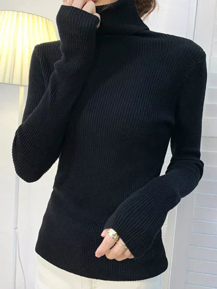 Street Wave Ribbed Knit Pullover Unisex Essential for Timeless Comfort and Effortless Style
