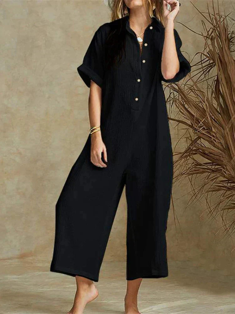 Nordisk-Flair Womens Jumpsuit Relaxed Fit Cotton Blend