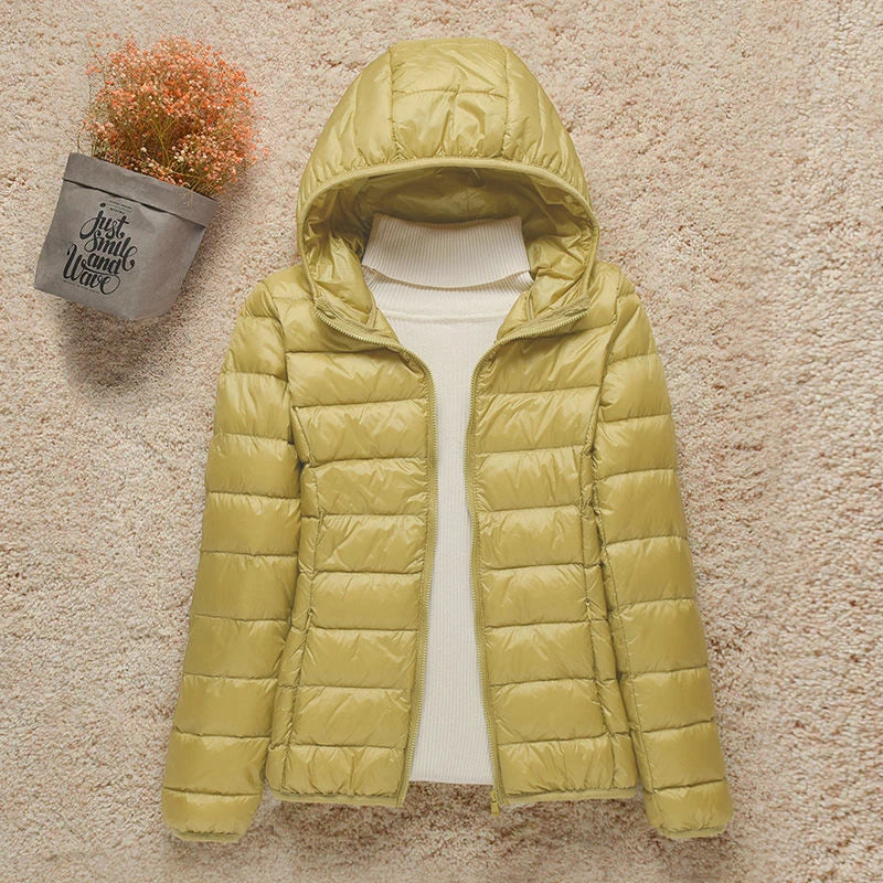 Street Wave Puffer Winter Jacket With Hood And Full Zip For Women Cozy Warmth Weatherproof Outerwear