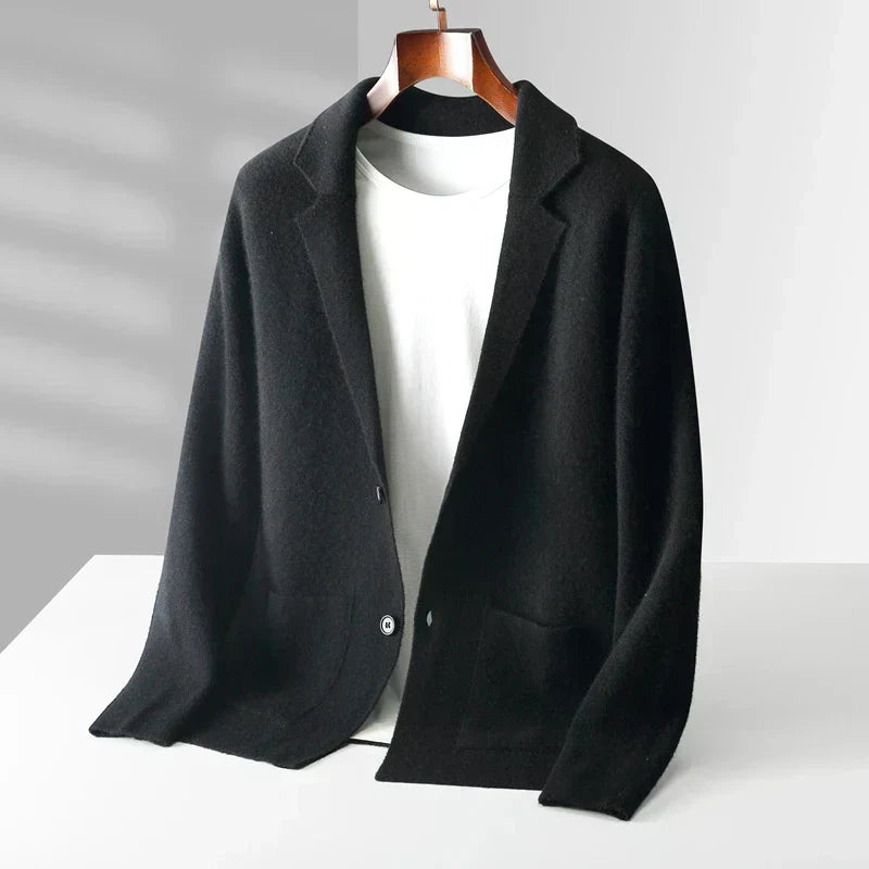 Streetwave Mens Cashmere Cardigan Luxury Warm Knit For Timeless Style And Comfort