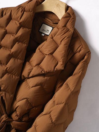 Streetwave Quilted Jacket For Women Belted Stylish Warm Outerwear With Comfortable Fit