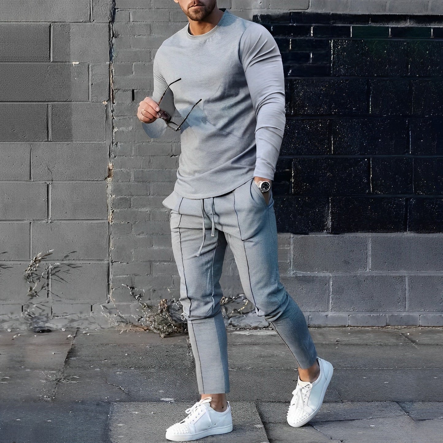 Streetwave Tyler Mens Pullover And Trousers Set Premium Warmth And Cozy Comfort For Men