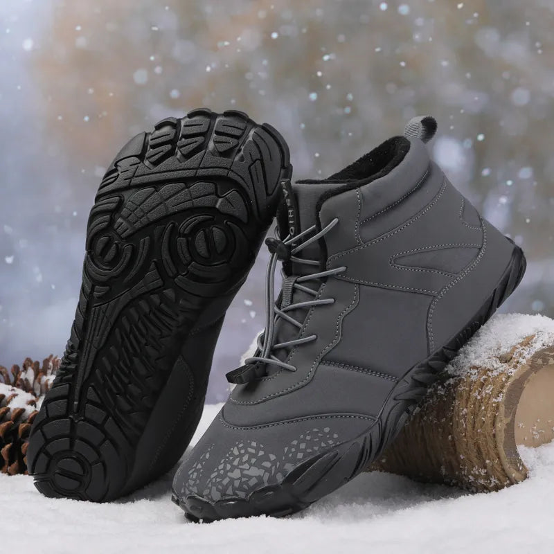 Street-wave Barefoot Winter Boots Lightweight Flexible For Outdoor Enthusiasts And Urban Explorers