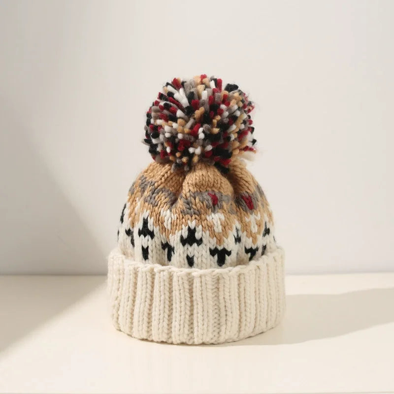Women's Winter Beanie with Pom Detail and Soft Knit