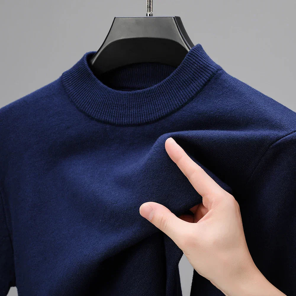 Street-Wave Mens Knit Sweater With Modern Textured Knit Fabric And Eco Friendly Style