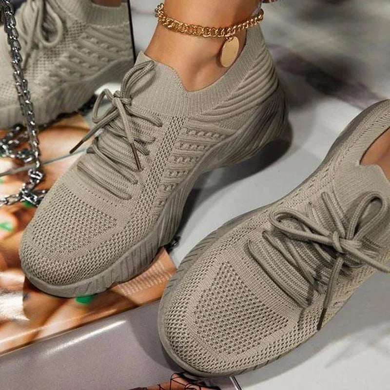 Street Wave Orthopedic Mesh Sneakers For Women Pain Relief And All Day Comfort For Standing And Walking