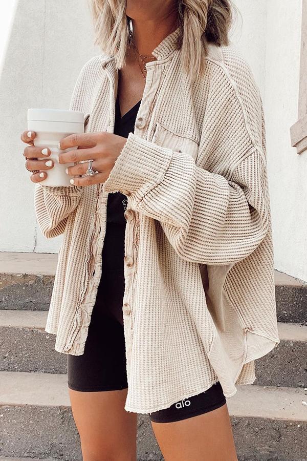 Street-wave Knit Summer Coat For Women Lightweight Cozy Layering Piece Premium Quality Everyday Essential