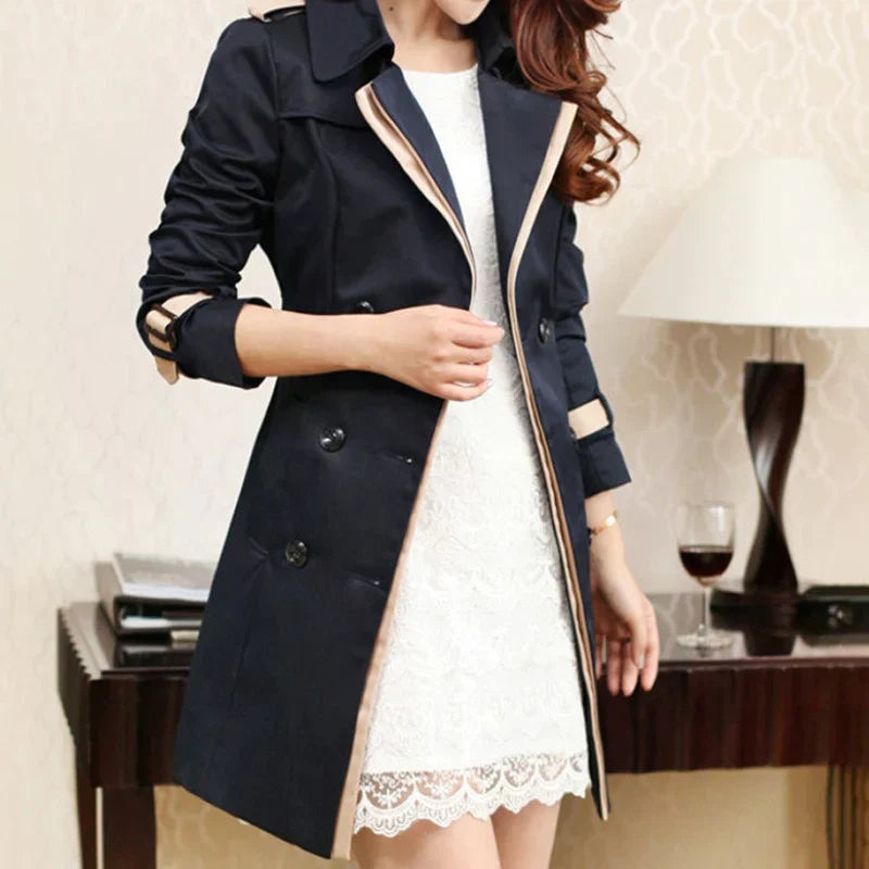 Street Wave Zelina Belted Trench Coat For Women Elegant Figure Flattering Silhouette Must Have