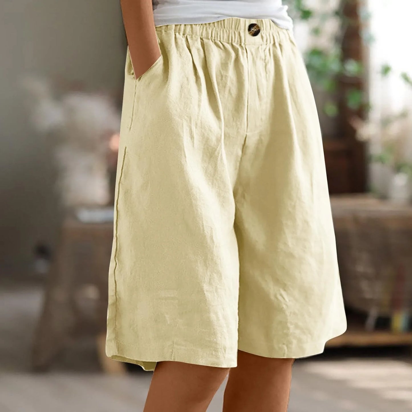 Street-wave Cotton Linen Wide Leg Pants for Women Premium Everyday All Day Comfort