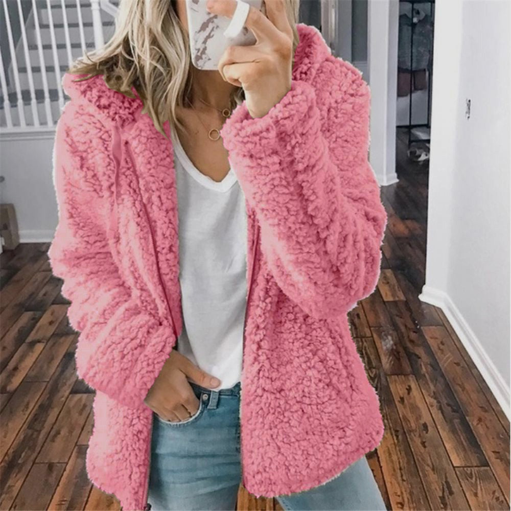 Streetwave Women Sherpa Hoodie Jacket Ultra Soft Warmth Cozy Winter Essential Must Have