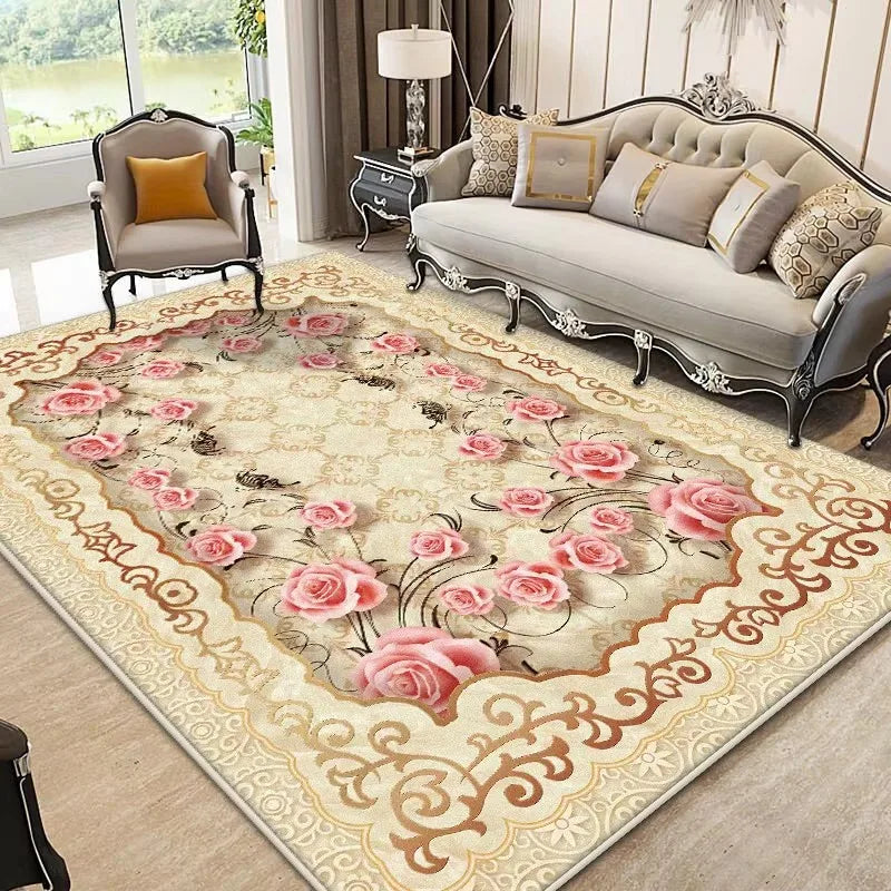 European Style Luxury Living Room Rug Eprolo Non-Slip
