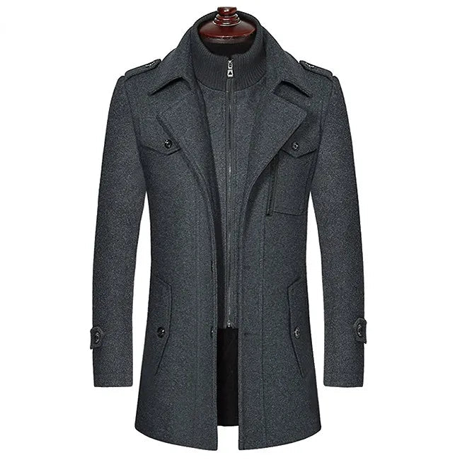 Streetwave Pure Wool Coat For Men Luxurious Soft Virgin Wool Overcoat With Timeless Style