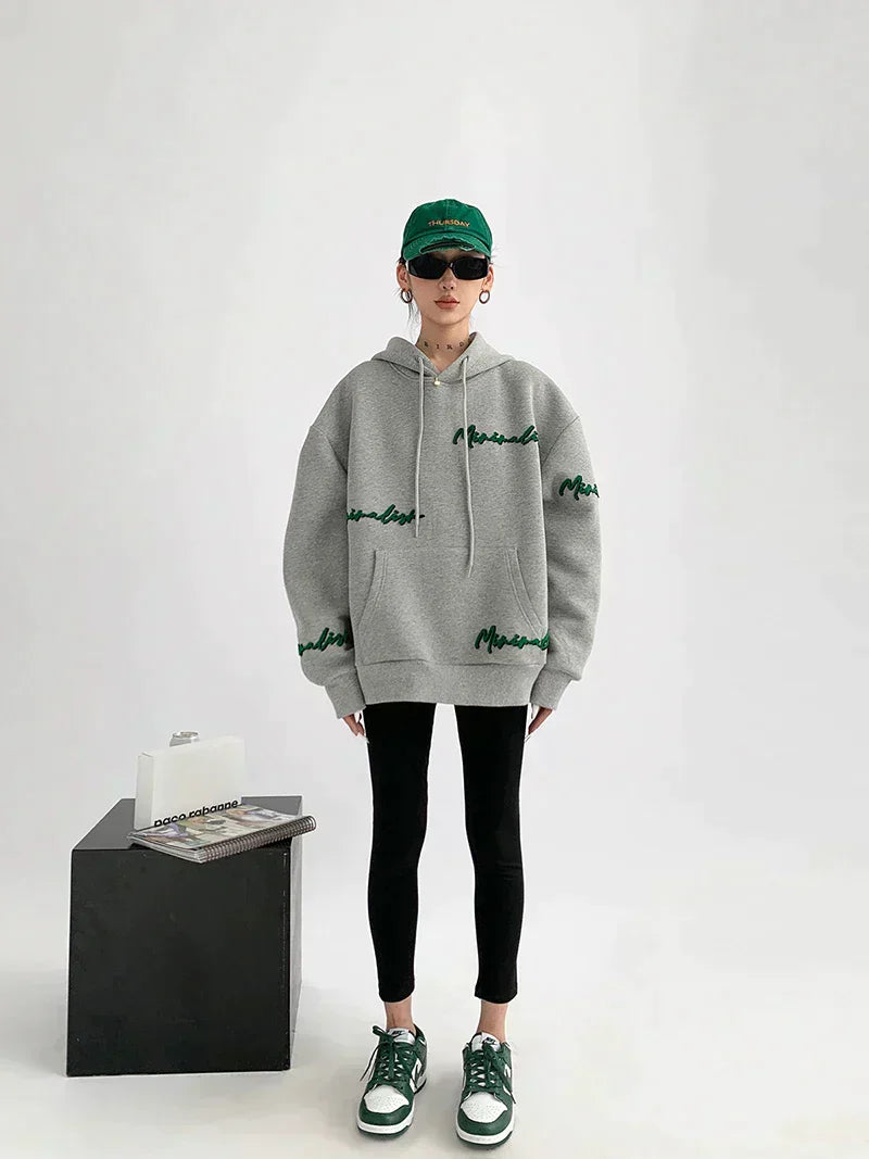 Street-wave Oversized Hoodie For Women Cozy Relaxed Fit With Soft Inside Lining Everyday Comfort