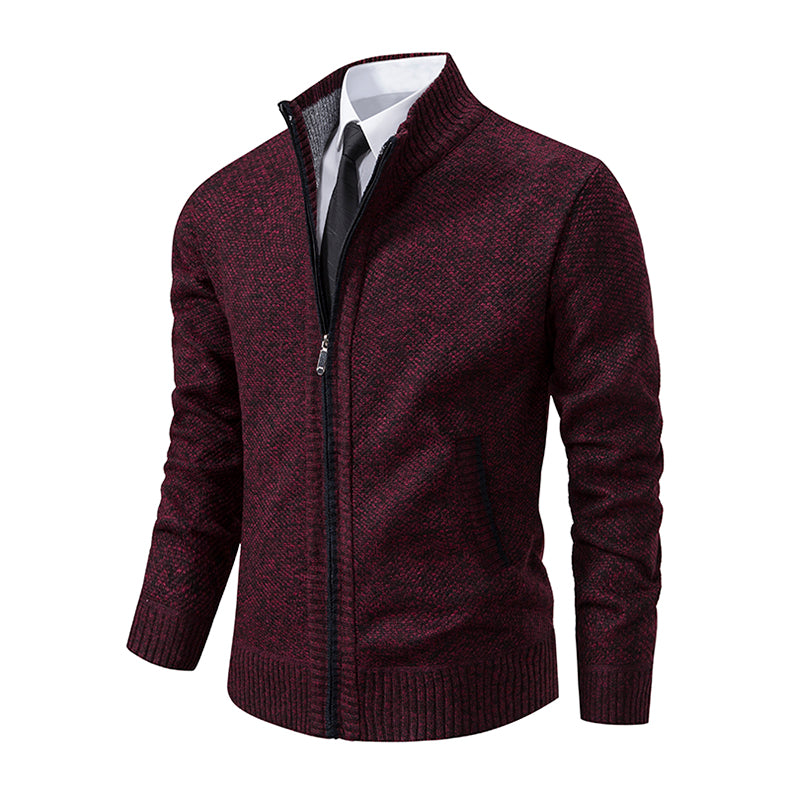 Street-Wave Mens Elegant Knit Cardigan Sweater Soft Cozy Yet Sharp Outerwear For Modern Gentlemen
