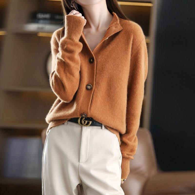 Street-wave Womens Warm Cardigan Vest Cozy Knit For Everyday Elegance And Comfort