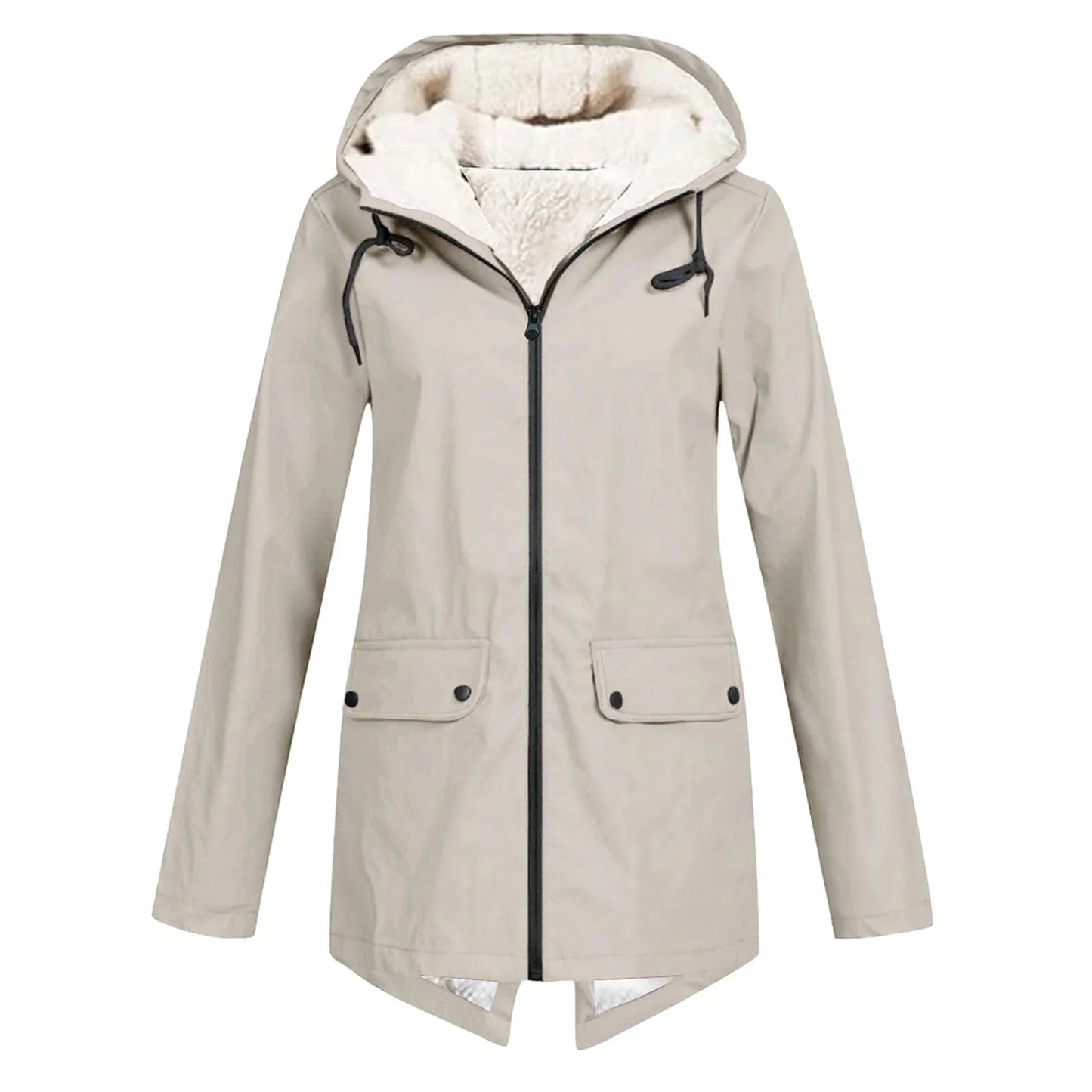 Street-wave Waterproof Women's Jacket With Thermal Fleece Lining All-Weather Comfort