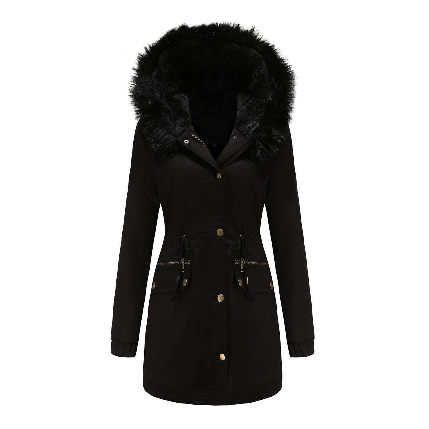 Streetwave Womens Parka With Fur Trim Hood Chic Warm Winter Coat For Women AllWeather