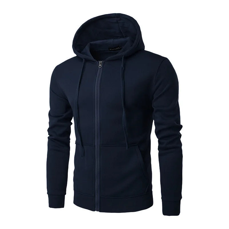 Keith Mens Classic Zip Up Hoodie Street Wave Everyday Warmth Urban Style