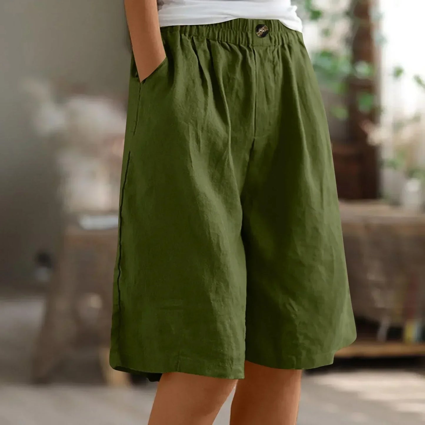 Street-wave Cotton Linen Wide Leg Pants for Women Premium Everyday All Day Comfort