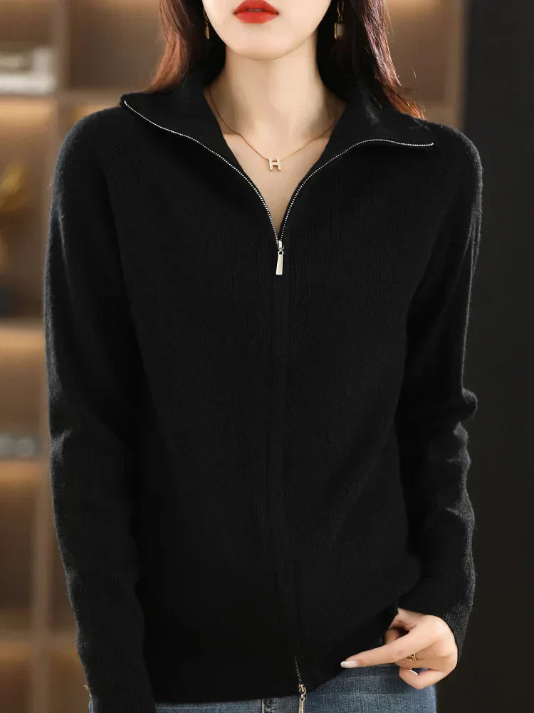 Street-wave Celeste Cozy Zip Vest With Double Zipper For Everyday Warmth Soft Fabric Urban Women